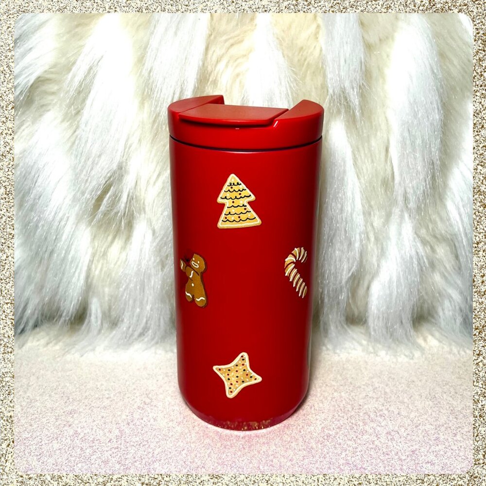 ππͺ NWT 2025 Starbucks Gingerbread Cookie SS 12oz Tumbler - Picture 3 of 8
